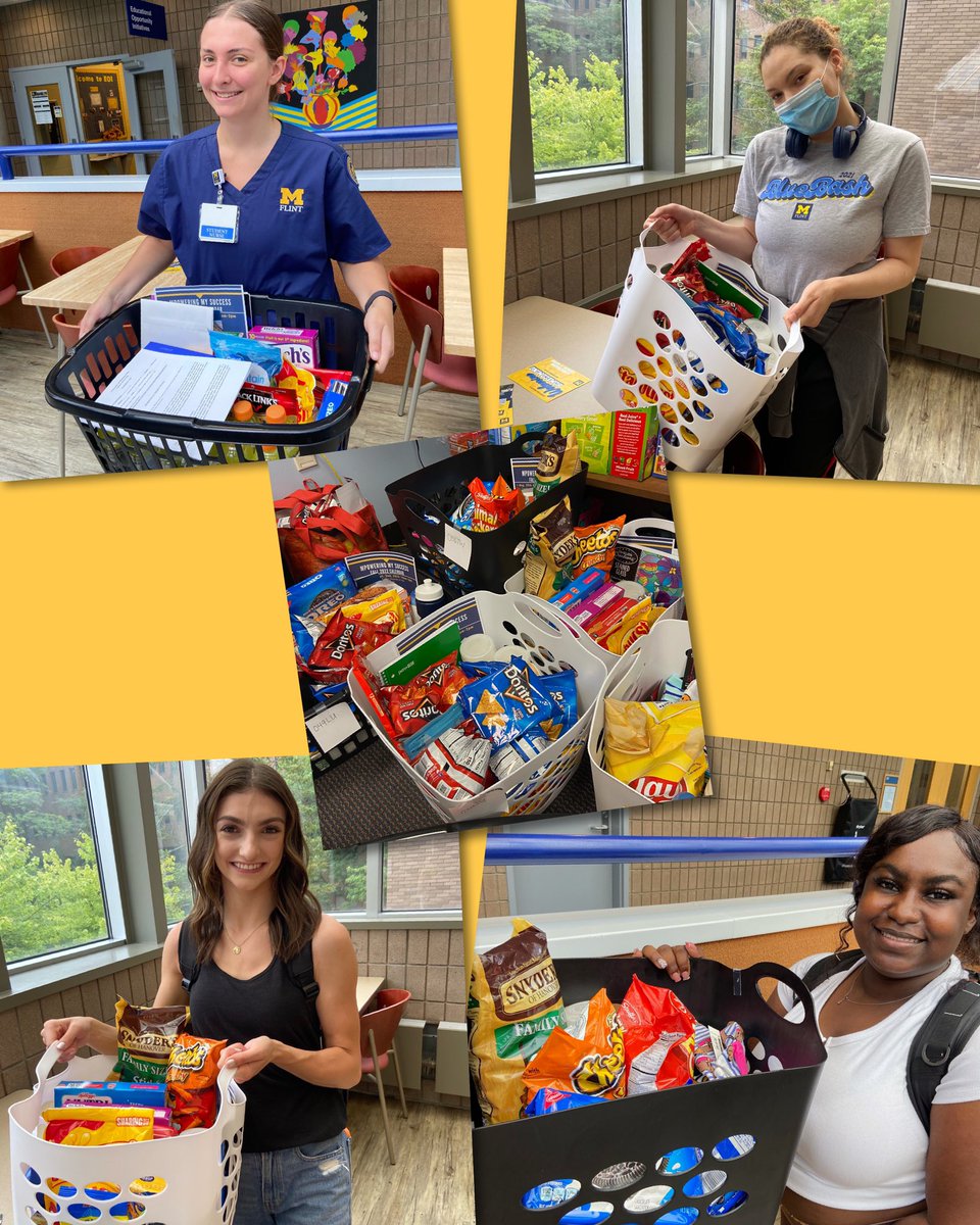 First day back for us at <a href="/UMFlint/">University of Michigan-Flint</a> = individualized care packages for our Mpowering students 🎁
Wishing everyone a wonderful academic year! Go Blue!
-<a href="/UMFlintEOI/">EOI</a>