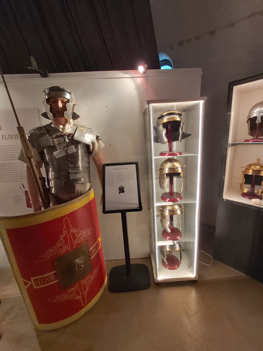 Even in Picardy I can still find a Roman helmet display...