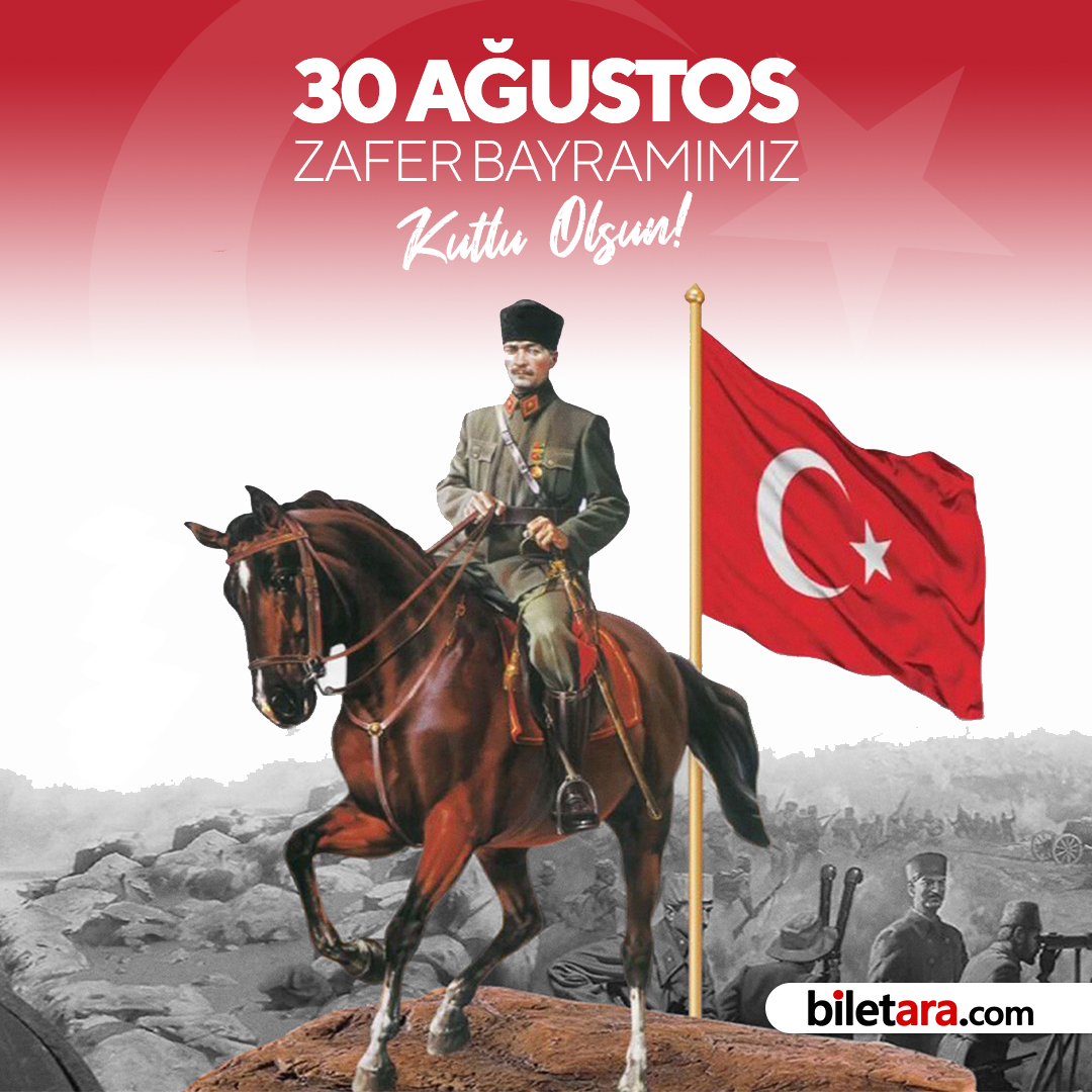 30 Ağustos Zafer Bayramımız kutlu olsun! 🇹🇷

#30ağustos #zaferbayramı #biletara #biletaracom