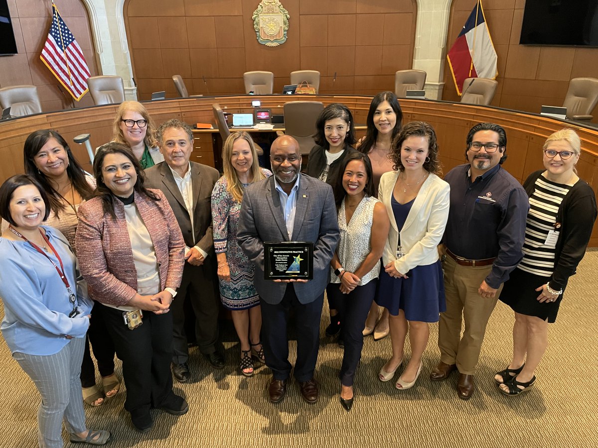 The <a href="/NACCHOalerts/">NACCHO</a> announced the 2022 Innovative Practice Award Winners to recognize community responses to COVID-19. One of the winners was <a href="/SAMetroHealth/">City of San Antonio Metropolitan Health District</a> Community Response and Equity Coalition program! Help me congratulate them 👏👏