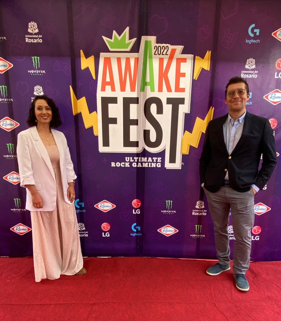 AdmonURosario's tweet photo. En el #DiaMundialDelGamer te compartimos las imágenes de la participación de nuestra Escuela @URosario en el #AwakeFest, un importante espacio de #networking que está transformando la industria #Gaming en Colombia.🎮 https://t.co/2mrxRs2Z5o