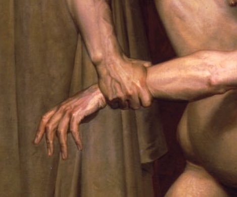 Details of Dante and Virgil in Hell, 1850, by William-Adolphe Bouguereau (1825-1905)