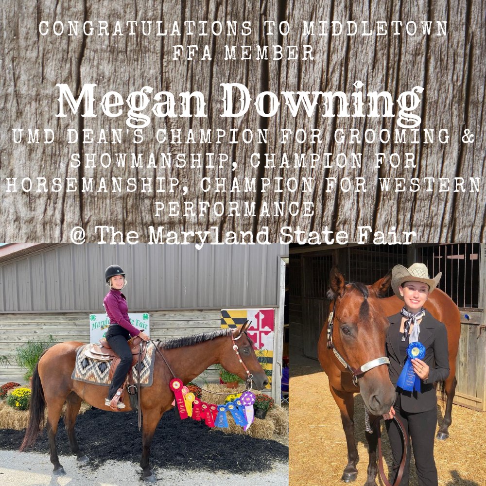 MiddletownFFA's tweet photo. Congratulations to FFA Members Megan &amp; Alyssa @FCPSMaryland @MarylandFFA https://t.co/kj6rAG6rze