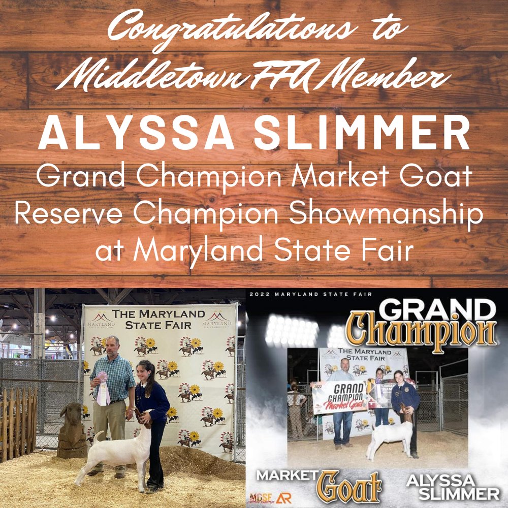 MiddletownFFA's tweet photo. Congratulations to FFA Members Megan &amp; Alyssa @FCPSMaryland @MarylandFFA https://t.co/kj6rAG6rze