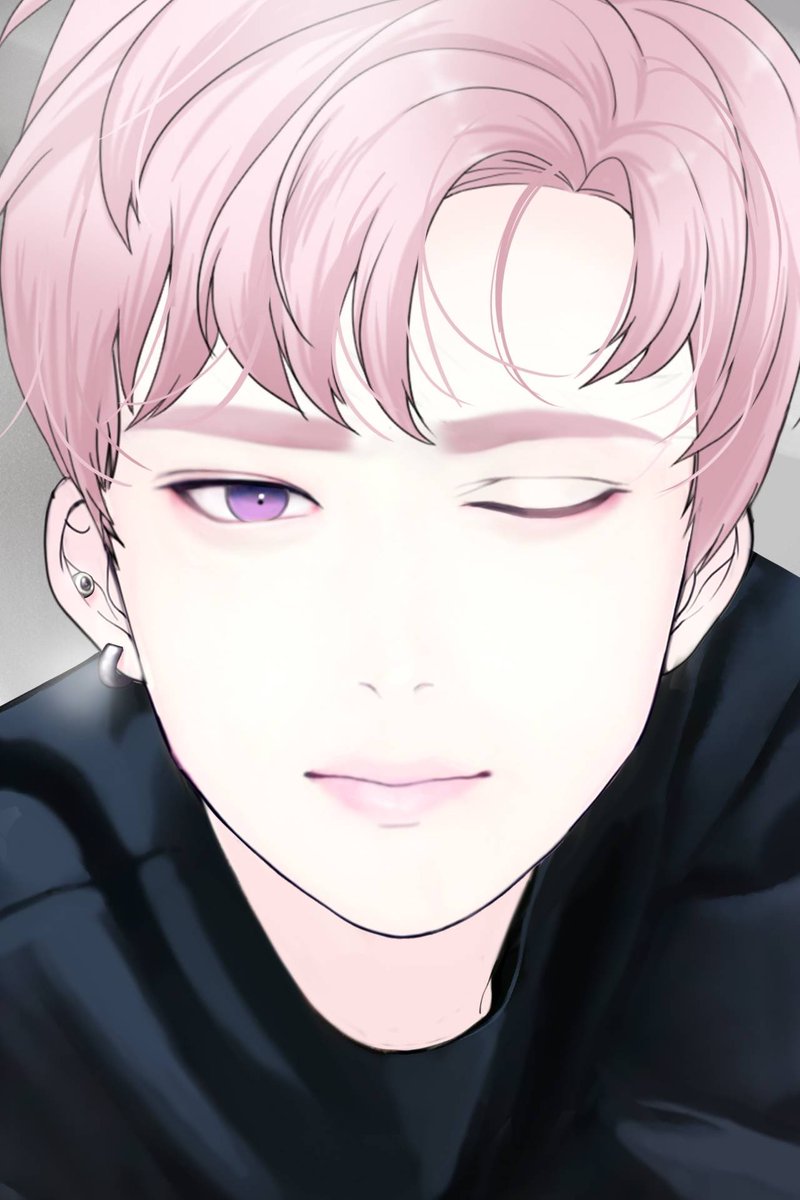 solarchibi's tweet photo. Why is pink haired Teo a Jimin lookalike lol #thessum https://t.co/QY5Z8BSgGG