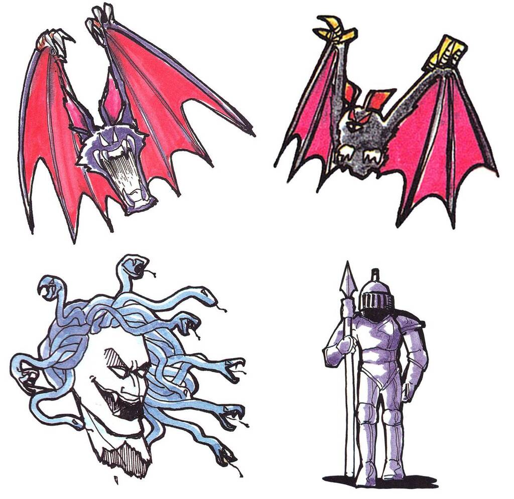 Video Game Art Archive on Twitter "Enemies ‘Castlevania’ Manual"