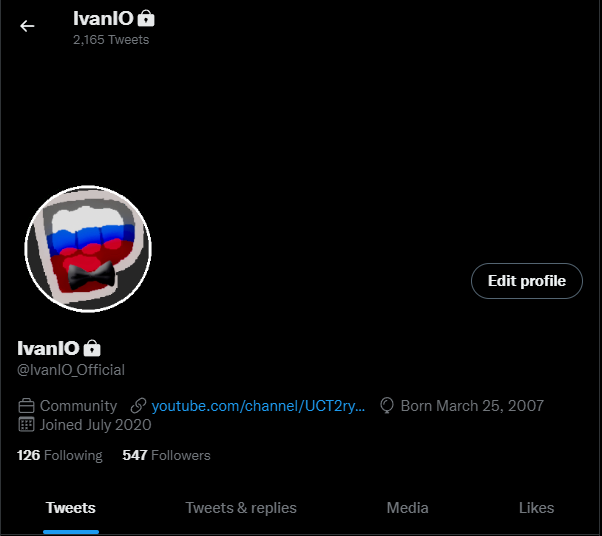 statscommunity's tweet photo. @IvanIO_Official has reportedly exited out of Twitter from about yesterday. Though no updates have been given about this, the bio is removed and the account has been set to private. More updates about it soon, hopefully... https://t.co/DnL15wtL9e