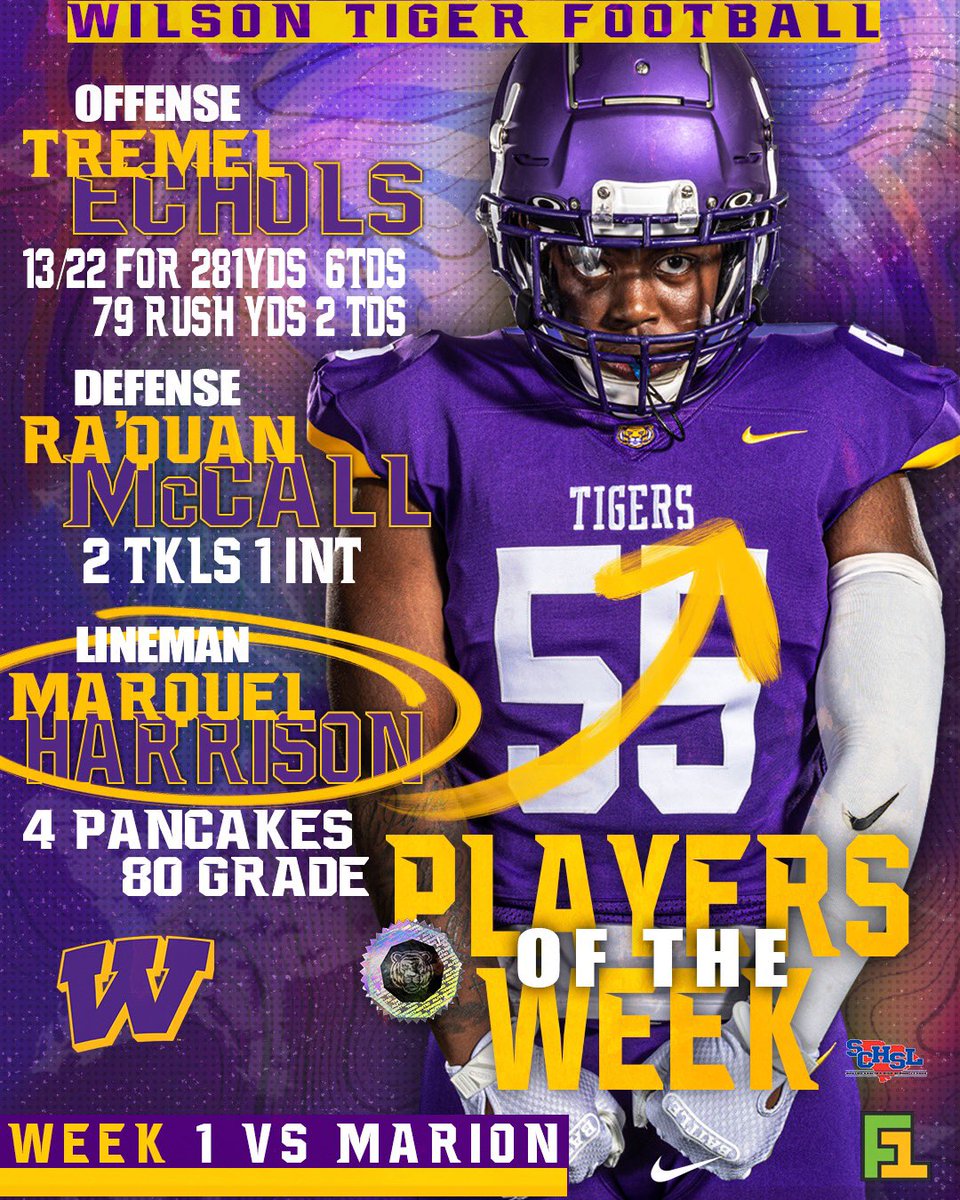 Congrats to <a href="/MarquezHarriso2/">Marquez Harrison</a> OL, <a href="/raquan_mccall/">Raquan Mccall</a> DB , and <a href="/EcholsTremel/">Tremel Echols</a> QB

<a href="/NPCoachJeff/">Jeff@nationalpreps.com</a> 
<a href="/ChadSimmons_/">ChadSimmons</a> 
@SWiltfong247 
@SCVarsity 
<a href="/MaxPreps/">MaxPreps</a> 
<a href="/jcshurburtt/">JC Shurburtt</a>  
<a href="/SportsinPeeDee/">Morning News Sports</a> 
<a href="/WBTWTheBlitz/">WBTW The Blitz</a> 
<a href="/wpdeabc15/">WPDE ABC15</a>
<a href="/tigers_wilson/">Wilson Tigers Athletics</a>
<a href="/WilsonHigh_F1S/">Wilson High School</a> 
<a href="/HSFBamerica/">High School Football America</a>
<a href="/SCFCA1/">SCFCA</a>