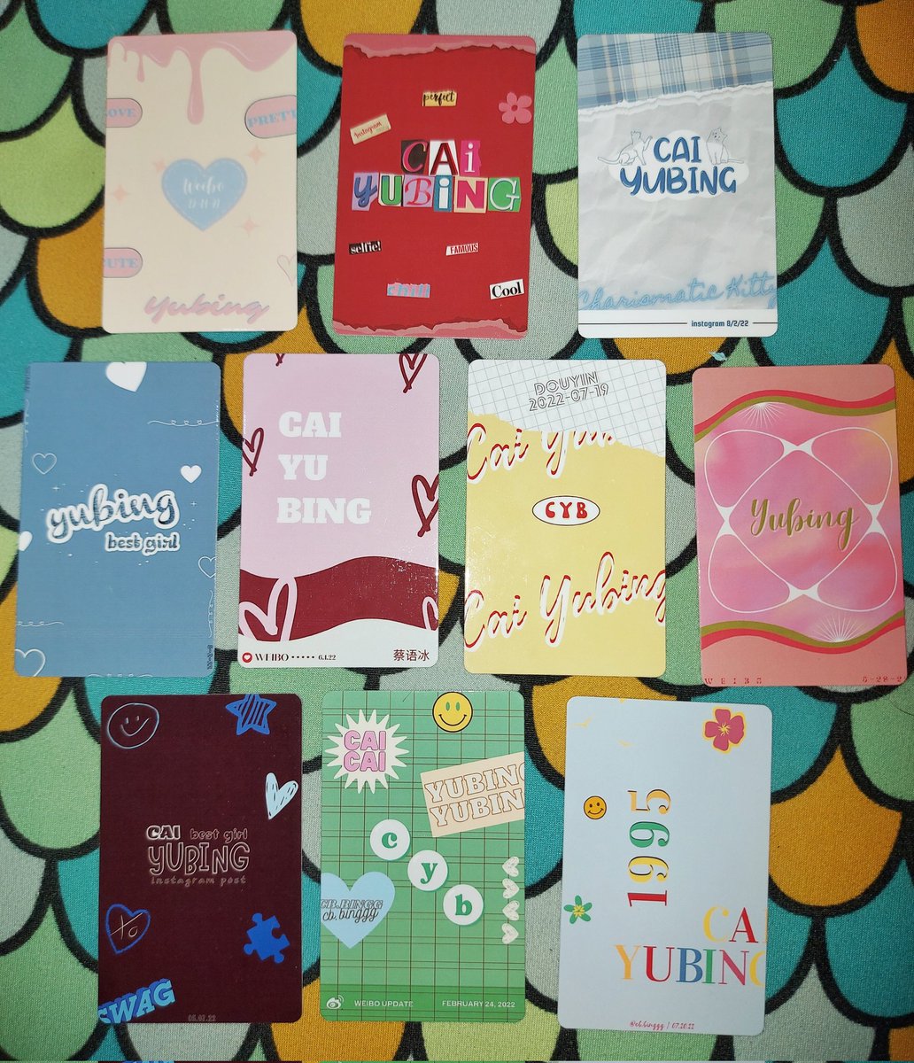 caibingcutiee's tweet photo. when i decided to print yubing pc, the most difficult part was designing the back (thanks to pinterest for ideas 😆) and i decided to include some details like putting dates and what sns account she update. ♡ https://t.co/Ndoz7o9jnT