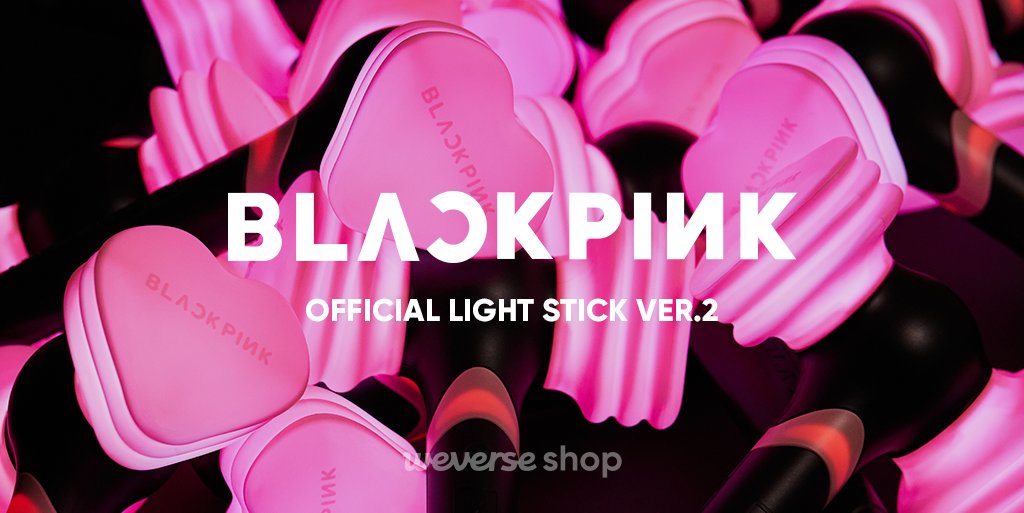 Weverse Shop on X: Great news, BLINK! #BLACKPINK OFFICIAL LIGHT STICK  ver.2 is now available on #WeverseShop! Buy BLACKPINK's light stick💗 on  Weverse Shop and get 2 unreleased random photocards!  GLOBAL👉  /