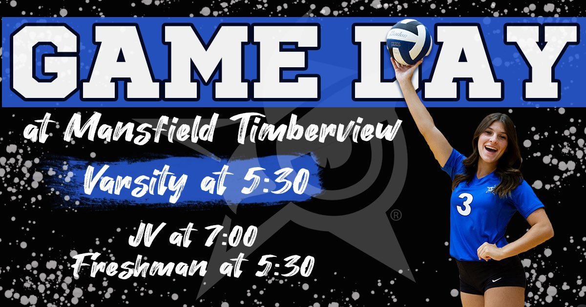 JhsOwlsvball's tweet photo. 🏐 Joshua vs Mansfield Timberview
⏰ 5:30 Varsity, 7:00 JV, 5:30 Freshman
 🏫 Timberview HS, Mansfield
#DBC #ALLIN 
Lady Owl Proud 💙🏐 https://t.co/SiwIWICwBS