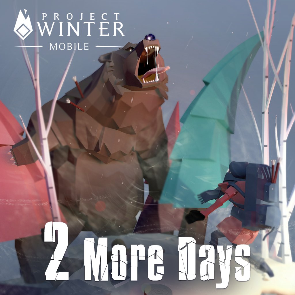 projectwinter_m's tweet photo. 2️⃣ TWO MORE DAYS!
🪓 Prepare your axe and sharpen your mind
#projectwintermobile #newmobilegames https://t.co/A5KmbKUwJ0