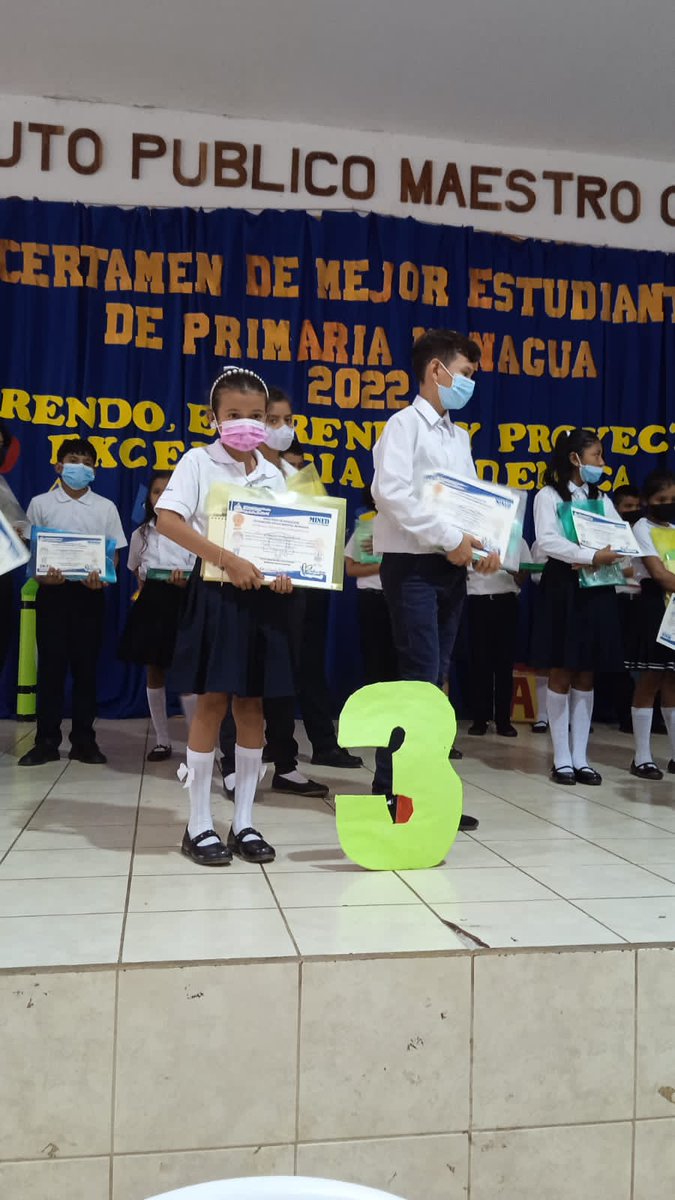 El Ministerio de Educación #SanRafaelDelSur felicita con mucho orgullo y admiración a sus mejores estudiantes de Primaria Primer Lugar a nivel Municipal y quienes el día de hoy se destacaron en categoría Masculino 2do lugar a nivel Departamental y 3er Lugar categoría femenina