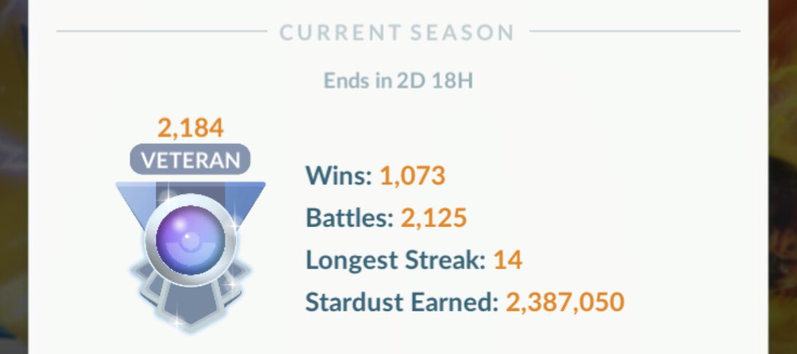 PoGoMaster12's tweet photo. -400 ELO… oops. RIP to my hopes and dreams. I struggle in #greatleague so trying to figure out why before next season. 🥴
—
#pokemongo #pvp #tanked #vet https://t.co/EVKhh3GJ7C