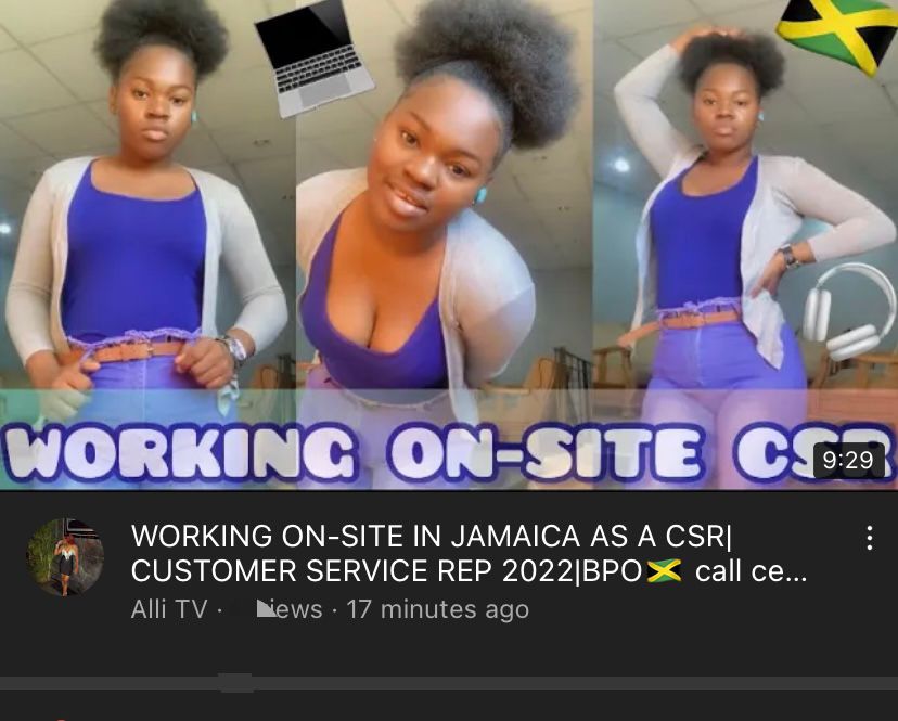 GQueenalli1's tweet photo. Watch video now 

https://t.co/P7oW1KDRg5
•
•
•

#CSR #CustomerService #WFH #callcenter #Jamaica #jamaicangirl #working #workingfromhome #CX #onsite #callcenters https://t.co/mpggHgJcST