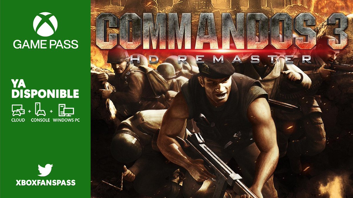 Khronos_CL's tweet photo. Ya disponible Commandos 3 HD Remaster en #XboxGamePass
#Xbox #XboxSeries #Commandos3
@Raylight_Games @kalypsomedia @Xbox @XboxChile https://t.co/gqcgn5nIbG