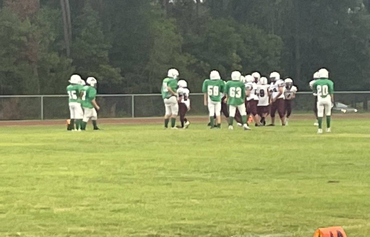 mrserinholt's tweet photo. Football is back @HofiusKISD 🏈 Two 7th grade wins to start off the season 🔥 https://t.co/eb32eMoKqR