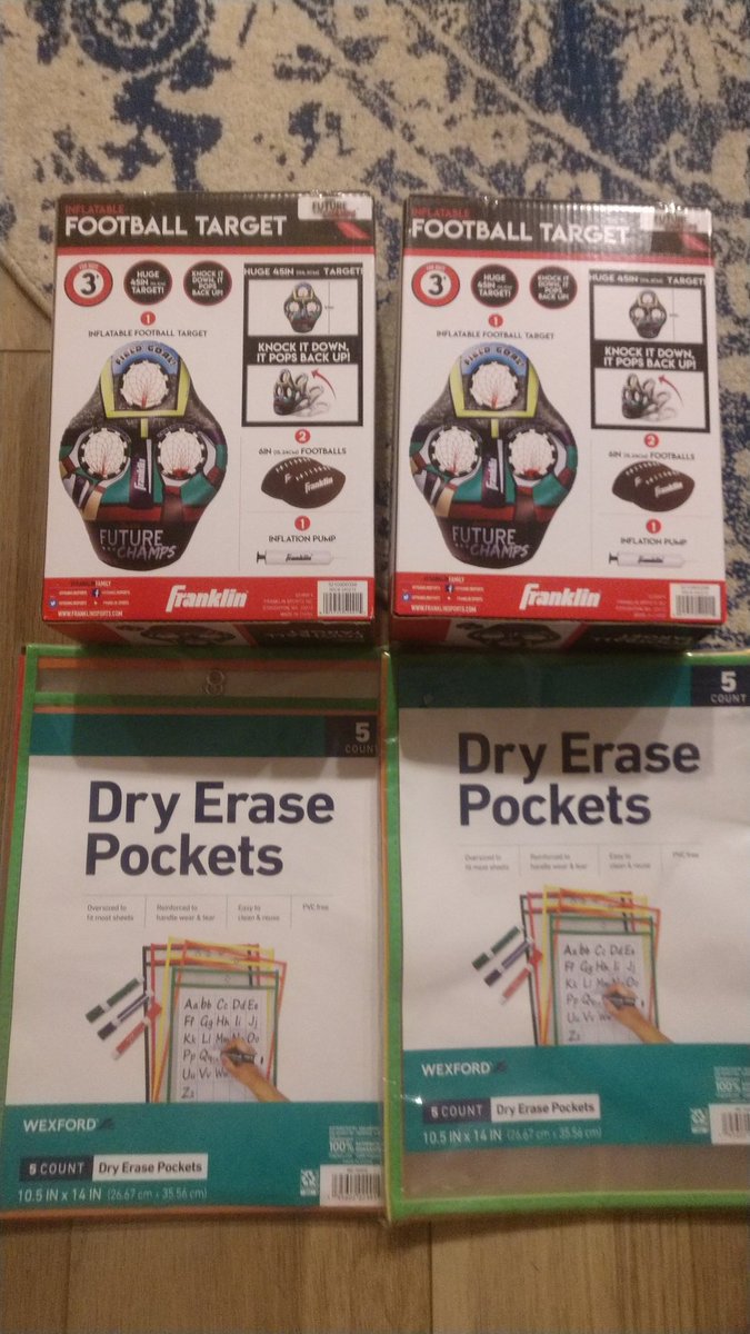 Hit a mini jackpot at <a href="/Walgreens/">Walgreens</a> tonight. They have 70% off on all summer stuff. I got the targets for about $7 and also found dry erase pockets for $5 each!!!