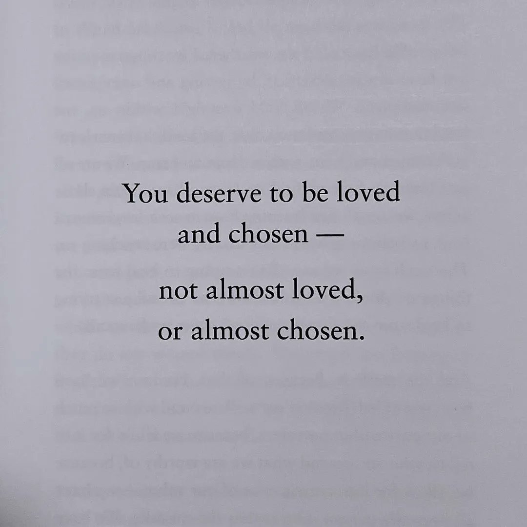 ThoughtCatalog's tweet photo. You deserve to be loved and chosen. 💖 https://t.co/0bDqVrAiu1