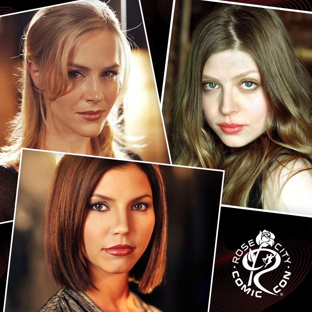 RoseCityCC's tweet photo. 🌹 Meet the BADA** women of #BuffytheVampireSlayer at #RCCC 🌹 

What's better than a strong female character? 3 OF 'EM. Don't miss the reunion of  @AllCharisma, @juliebenz, and @amber_benson! 

📸 Photos &amp; Autos: https://t.co/6ZApjH9SXp
🎟️ Badges: https://t.co/lfxJEovFT3 https://t.co/qnQlSDXfKe