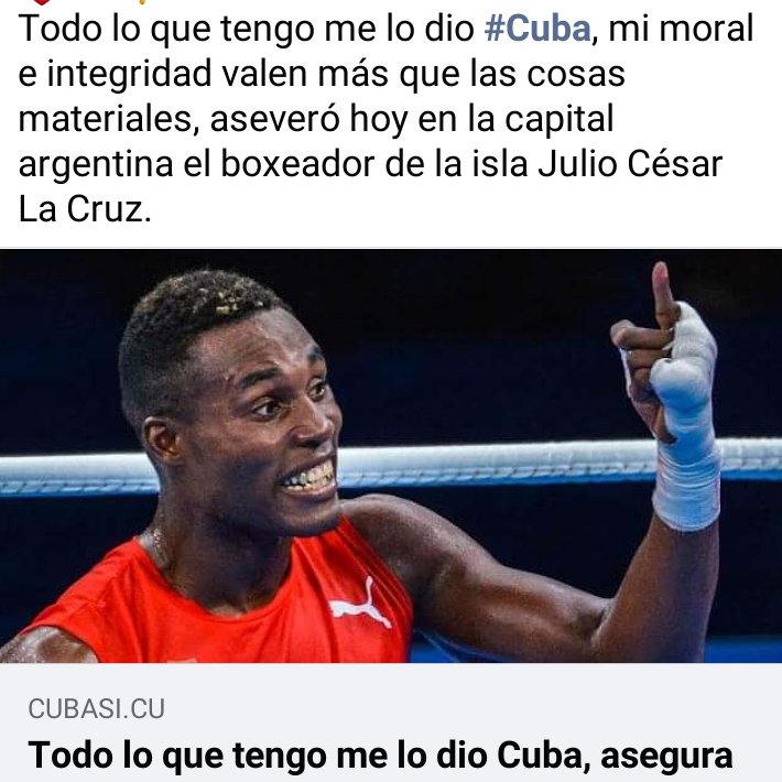 #Cuba te admira!!!
