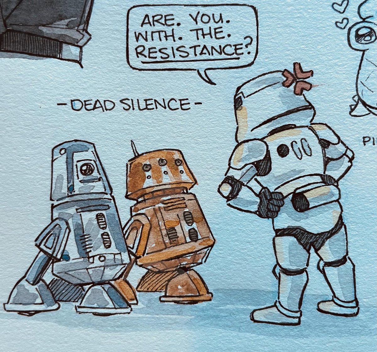 Disney doodles are back ❤️ 
Lots of droids this time around 