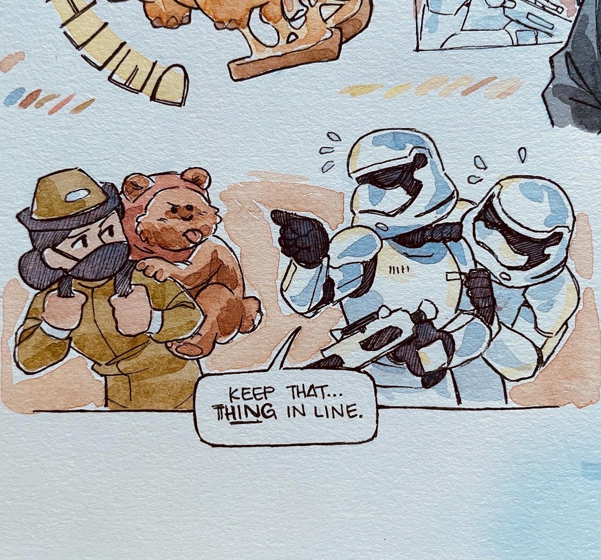 Disney doodles are back ❤️ 
Lots of droids this time around 