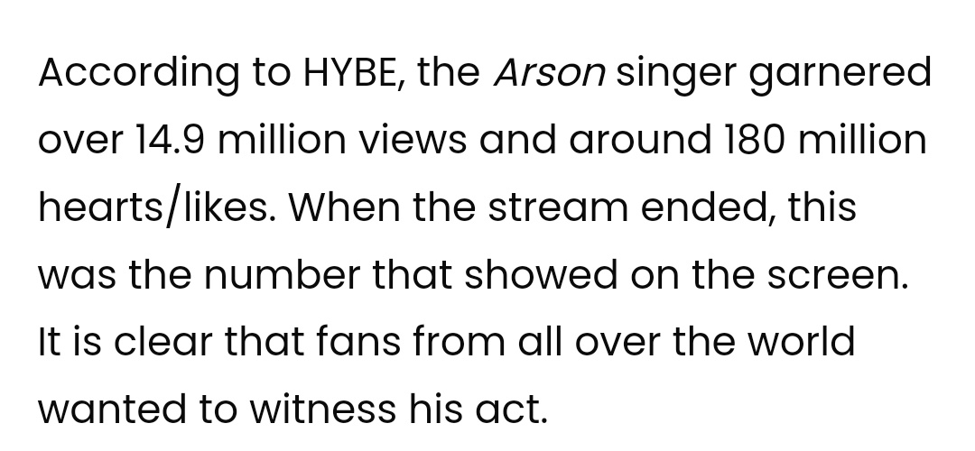 Throwback to #JhopeAtLollapalooza where his performance pulled in one of the most memorable crowds of Lollapalooza and the livestream garnered 14.9 million views not including the one from Hulu. 

That's the prime example of DEMAND.