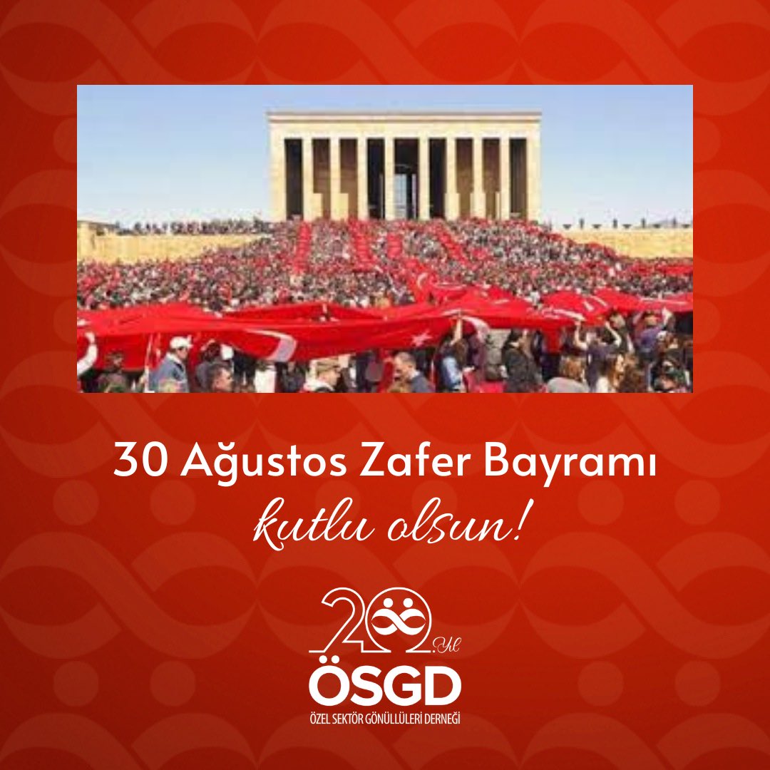 Büyük zaferimizi coşkuyla kutluyor, Cumhuriyetimizin kurucusu Mustafa Kemal Atatürk’ü ve tüm kahramanlarımızı minnetle anıyoruz.

30 Ağustos Zafer Bayramımız kutlu olsun! #30ağustoszaferbayramı
