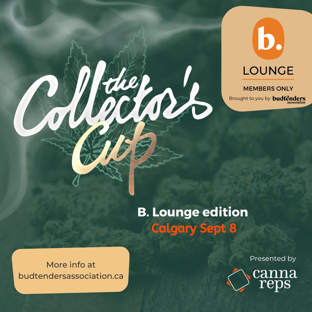 🚨🚨 Calgary! We'll be hosting the Collector's Cup during the B Lounge event organized by Budtender Association on Sept 8. It's going to be amazing, don't miss out! We can't wait to see you all there!!!
eventbrite.ca/e/blounge-the-…