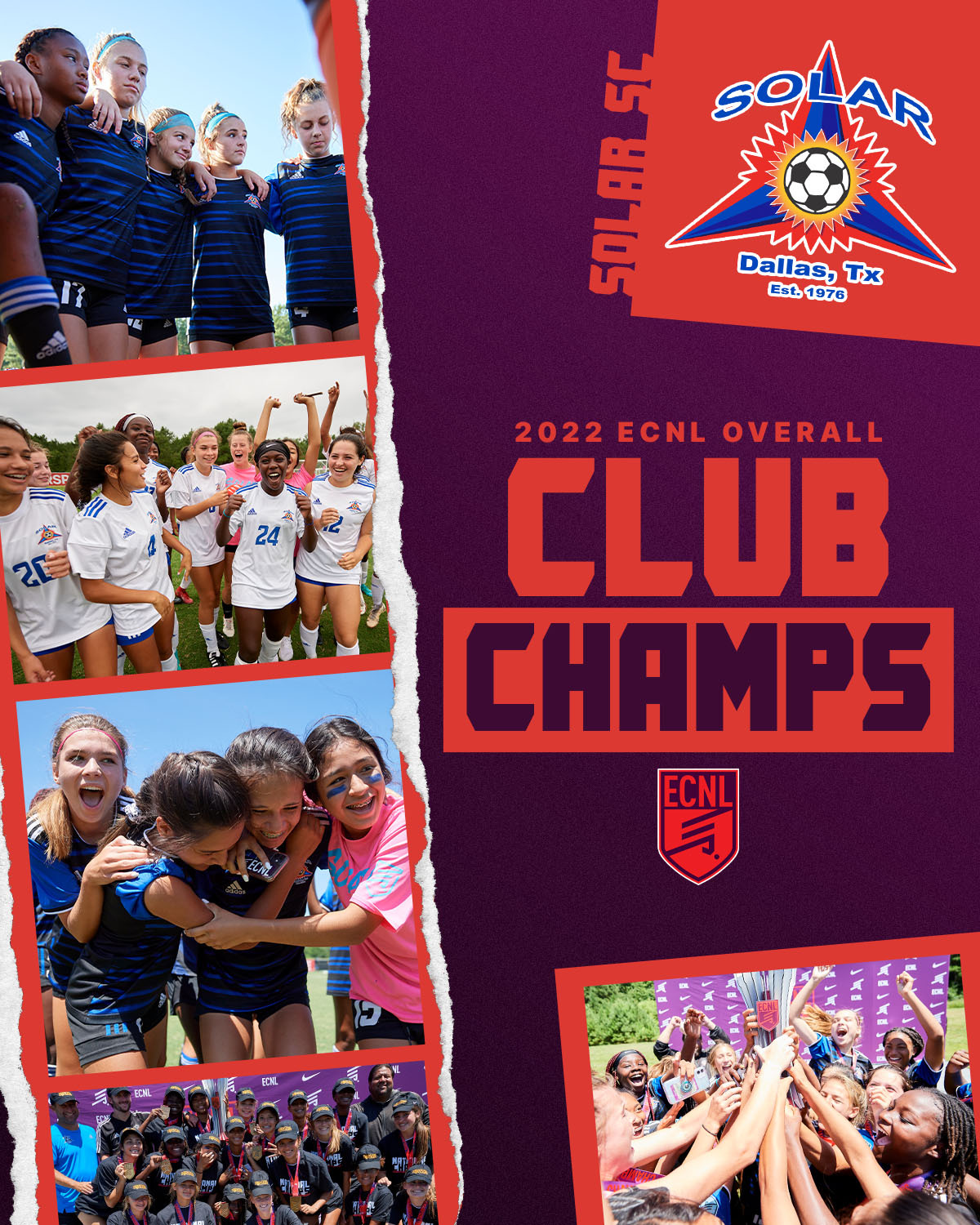 ECNL Girls on Twitter "Solar SC Named ECNL Girls