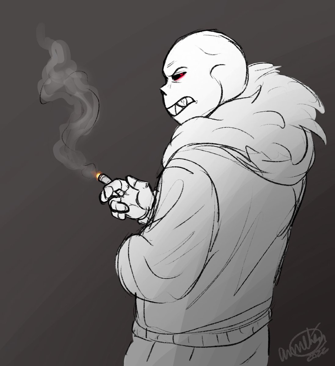 sans cigarette UF Sans smoking a blunt ๐จ โโโโโโโโโโโโโโโโโโ #underfell #sans sans cigarette UF Sans smoking a blunt ๐จ โโโโโโโโโโโโโโโโโโ #underfell #sans