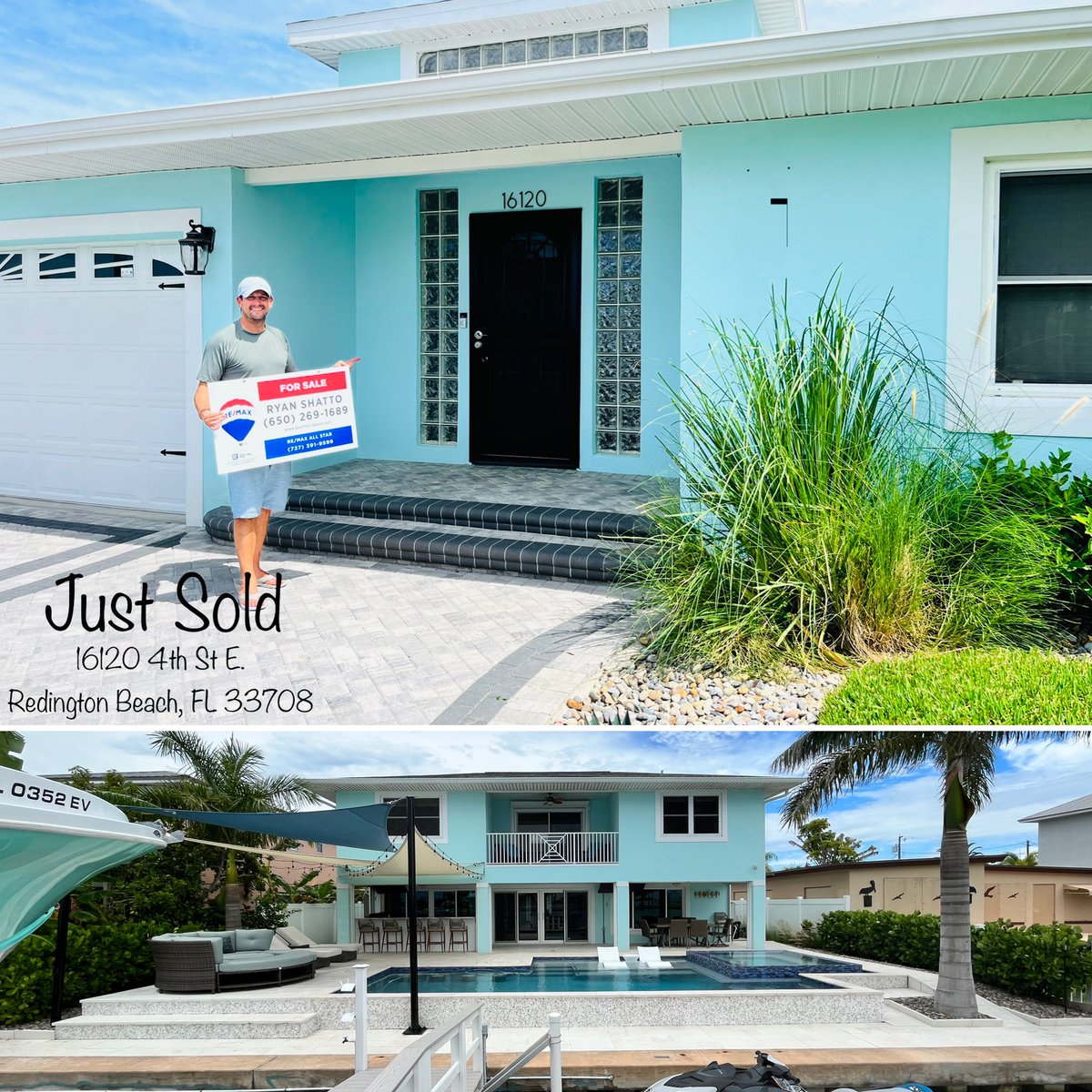 shattorealty's tweet image. Redington Beach home sold for $2.4 million.  The new home owners are going to love waking up to the amazing views!
#designerpool #waterfront #oasis #dolphins🐬 #watersports #fishing #milliondollarlisting #redingtonbeach #sold #remax #remaxallstar #floridarealestate #shattorealty