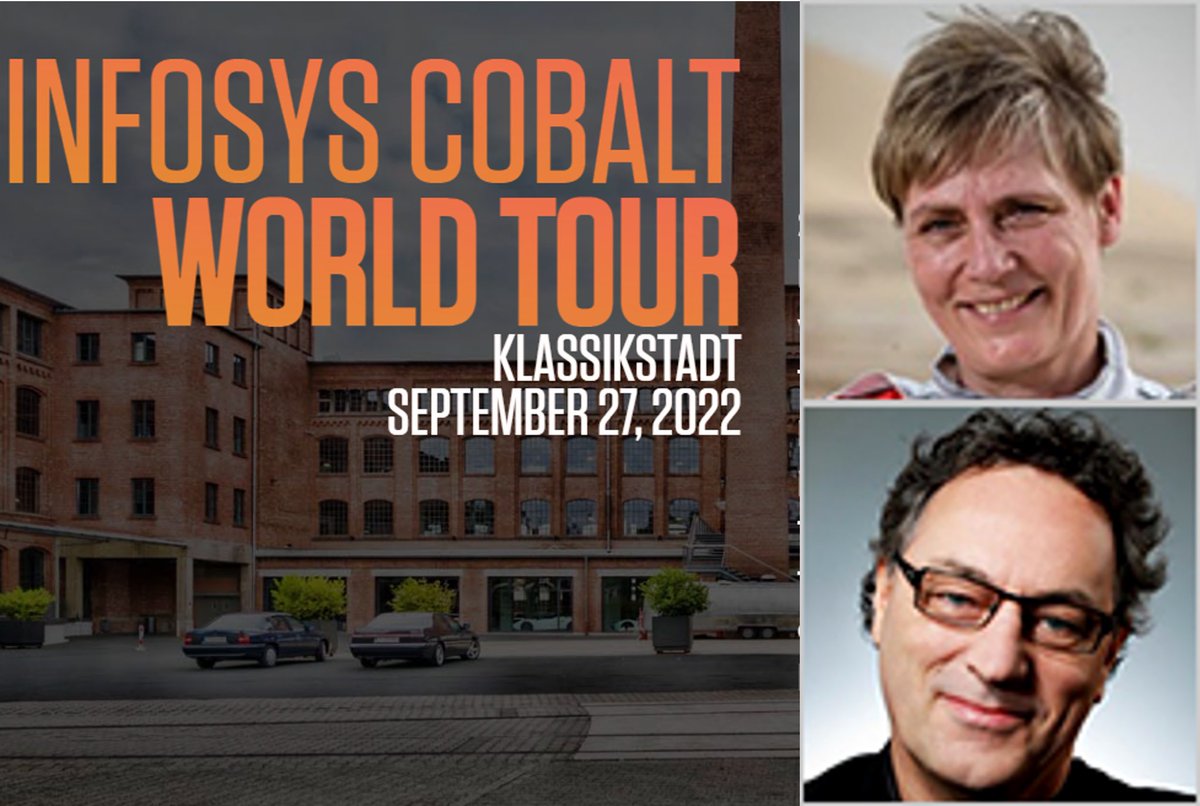 Navin Rammohan (@navin_rammohan) on Twitter photo The #InfosysCobaltWorldTour is back. On 27th Sept at Klassikstadt, Frankfurt, <a href="/Infosys/">Infosys</a> will bring together inspiring speakers like <a href="/jk_Kleinschmidt/">Jutta Kleinschmidt</a> <a href="/gleonhard/">Gerd Leonhard</a> and many other thought leaders to discuss and debate on how to integrate #Cloud into every aspect of your business. The #InfosysCobaltWorldTour is back. On 27th Sept at Klassikstadt, Frankfurt, <a href="/Infosys/">Infosys</a> will bring together inspiring speakers like <a href="/jk_Kleinschmidt/">Jutta Kleinschmidt</a> <a href="/gleonhard/">Gerd Leonhard</a> and many other thought leaders to discuss and debate on how to integrate #Cloud into every aspect of your business.