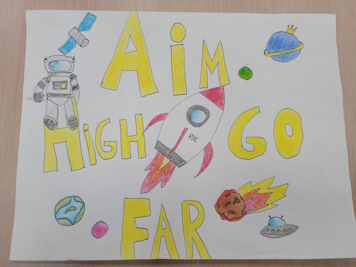 SuperAPHawkins's tweet photo. Student art is Aiming High &amp; Going Far! https://t.co/W3FL4c9RDq