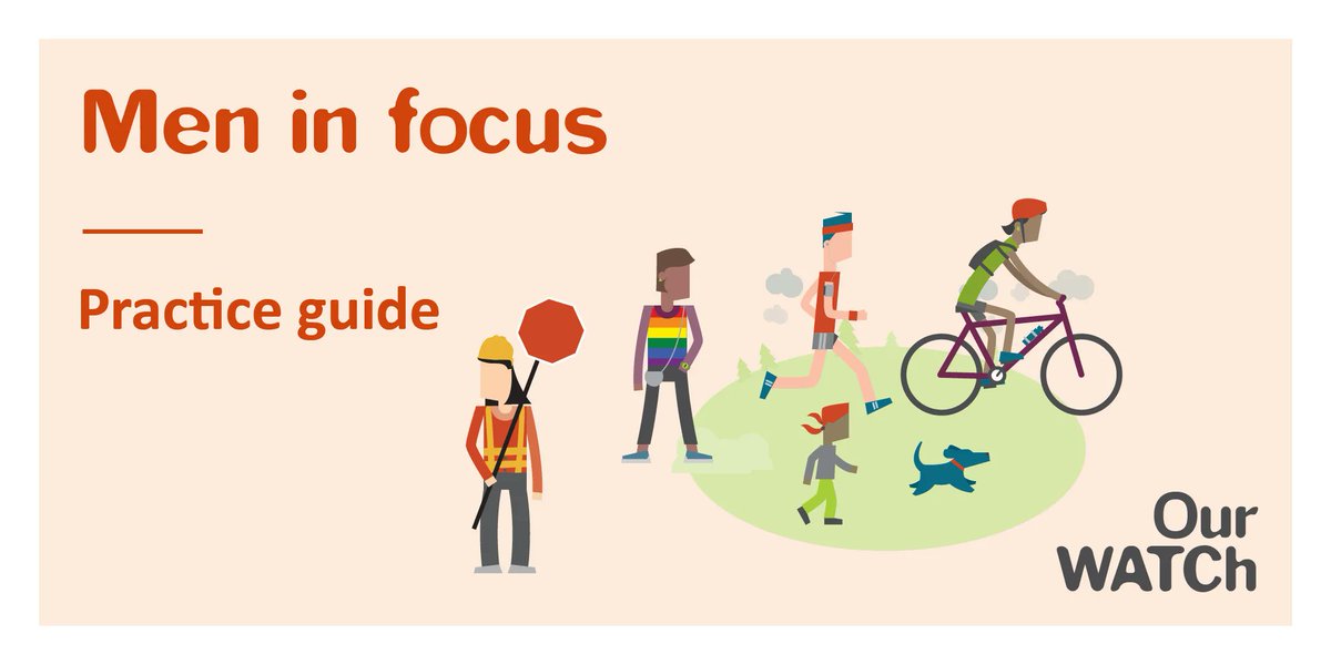 vflpn_melb's tweet photo. Our Watch has recently published the 'Men in in focus practice guide: Addressing masculinities and working with men in the prevention of men’s violence against women.' 

For more information, click here: https://t.co/1iqXoq59ZV https://t.co/1PxLlP4Ijf