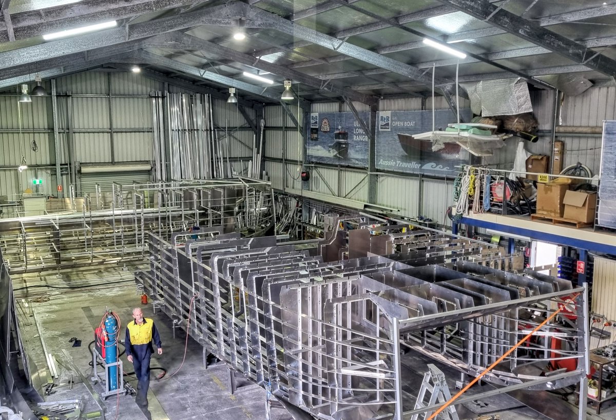 btb_marine's tweet photo. More progress on our twin @btb_marine 1090 cruising catamarans. These are going to be very special vessels! Stay tuned...
#boatbuilders #FraserProud #MakingItForQld #GrowingQueensland #MadeinAustralia #catamaran #liveaboard #boating https://t.co/Urh7PF6TcU