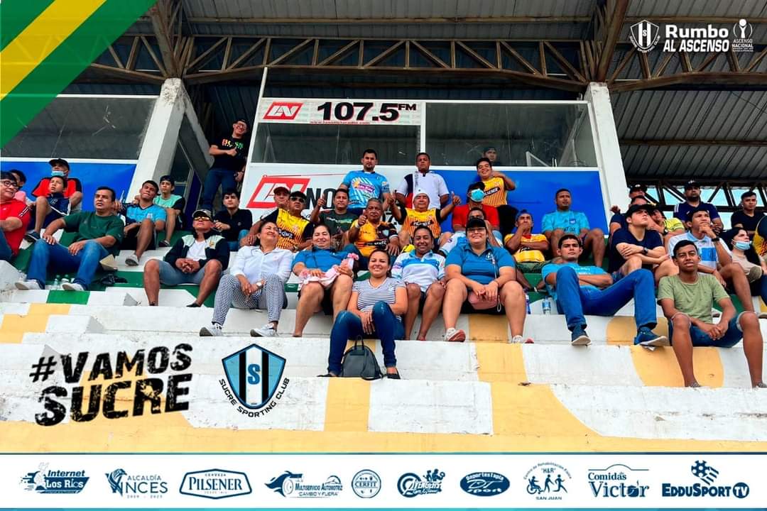 SucreSC1's tweet photo. Damos gracias a nuestra afición, por estar presente en todos los compromisos de la #Sucre; su aliento fue fundamental para nuestra clasificación.

Nos vemos en los Play-offs🇪🇨 💙🖤⚽
#VamosSucre #Vinces #RumboALaSerieB https://t.co/728u6Y2c1f