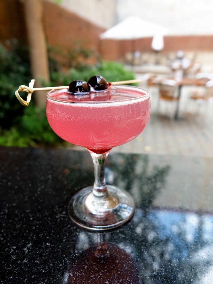 GravyRaleigh's tweet photo. The cherry on top of a magnificent Monday 🍒

Our specialty Cherry Cosmo is crafted with EFFEN Black Cherry Vodka, cranberry, Cointreau, and lime, topped with two cherries. 

Who will you be cheersing with?! https://t.co/DKh9ybPsd4