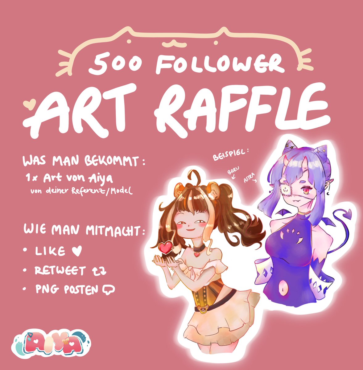 aiyasuika's tweet photo. Soo~🍉
Ich möchte mich nochmal für 500+ Follower auf Twitter bedanken mit einem Art Raffle~

Gewinnen könnt ihr ein Bild mit eurer Referenz/Model, gezeichnet von mir! 
Ihr müsst dafür nur liken, retweeten und euer PNG hier drunter posten.

Ich lose den Gewinner am 30.09. aus! 💛 https://t.co/95wIBNrRJ9