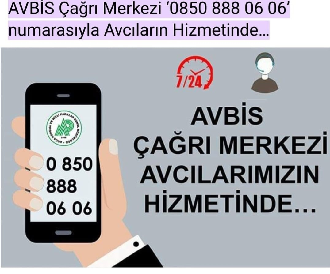Ava Avcı Mobil uygulaması Apple Store'dan kaldırılmıştır. 

Bu kapsamda, AVBİS uygulaması, Ava Avcı (Play Store) ve 0850 888 06 06 çağrı merkezi aracılığıyla kota alınabilecektir.