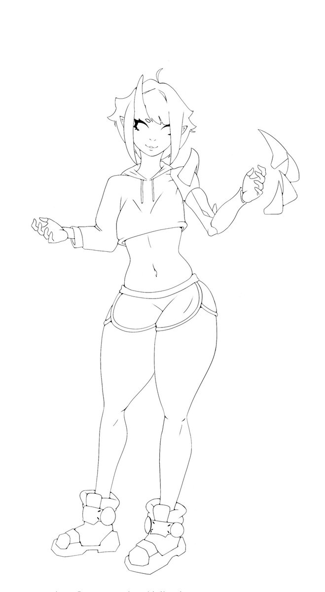 RinAndKatsu's tweet photo. It still needs to be painted but... What do you think? I'm still very newbie hehe
#OC #drawing #ArtistOnTwitter https://t.co/ay0K7erxZl