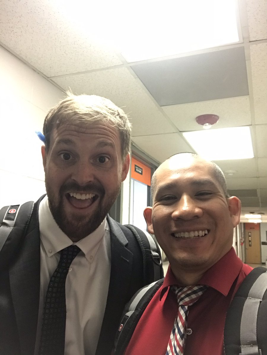 Two new <a href="/NWHigh/">Northwest Cabarrus</a> Admins finishing up an awesome first day of the school year!
