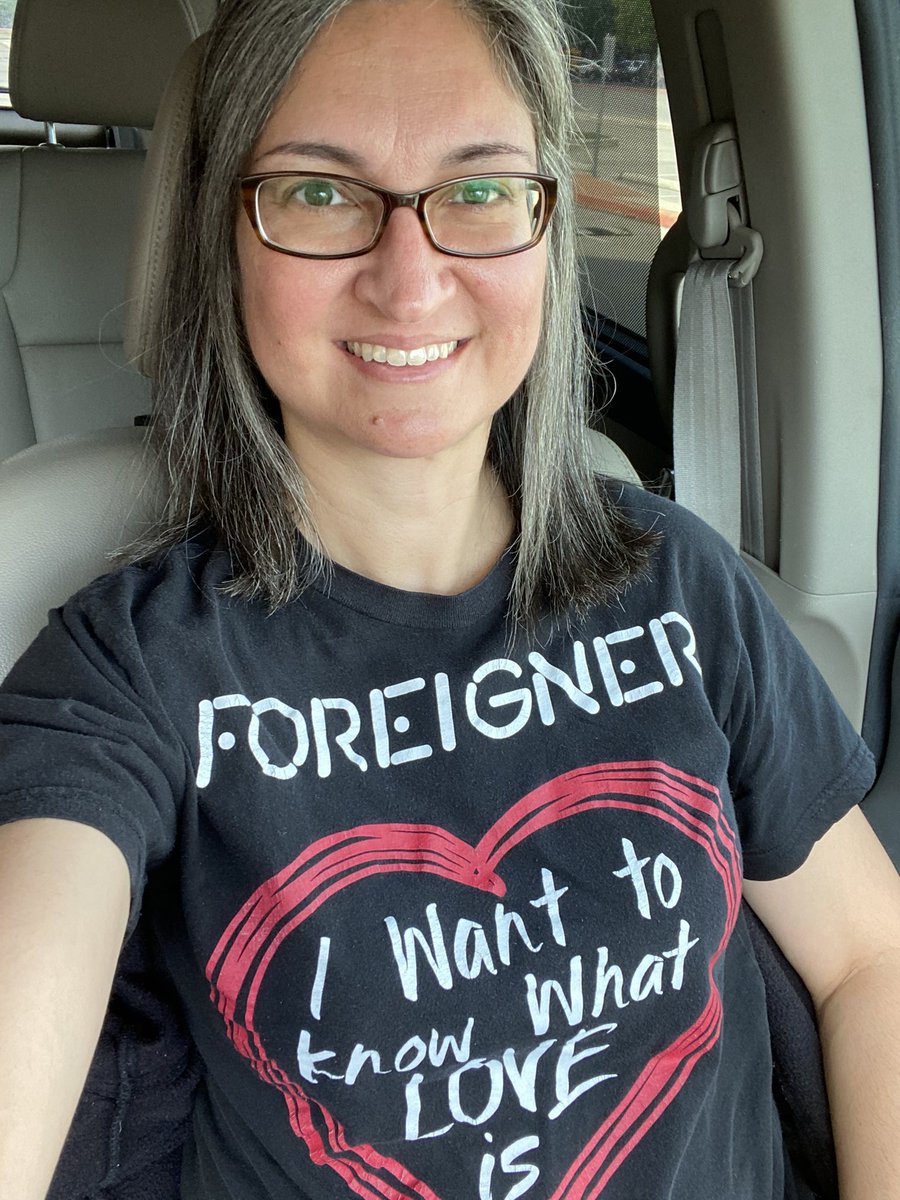 AngelaDearmond's tweet photo. Before I forget! Wear your favorite band shirt. I have many favs though. But I do love a foreigner! #StinsonHowdyWeek #SkyhawkPride #VHawks https://t.co/3tCJe3swjG
