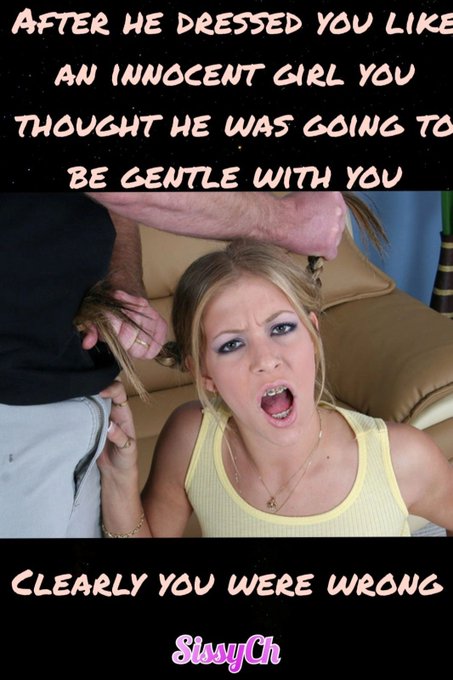 And you thought he was going to be gentle with you, lol  Caption by SissyCH Kik: JustCuriousNlooking  #Sissy<a href="/tag/sissy"class="tags"><span>#sissy</span></a><a href="/tag/sissification"class="tags"><span>#sissification</span></a><a href="/tag/hypno"class="tags"><span>#hypno</span></a><a href="/tag/ts"class="tags"><span>#ts</span></a><a href="/tag/feminization"class="tags"><span>#feminization</span></a>
