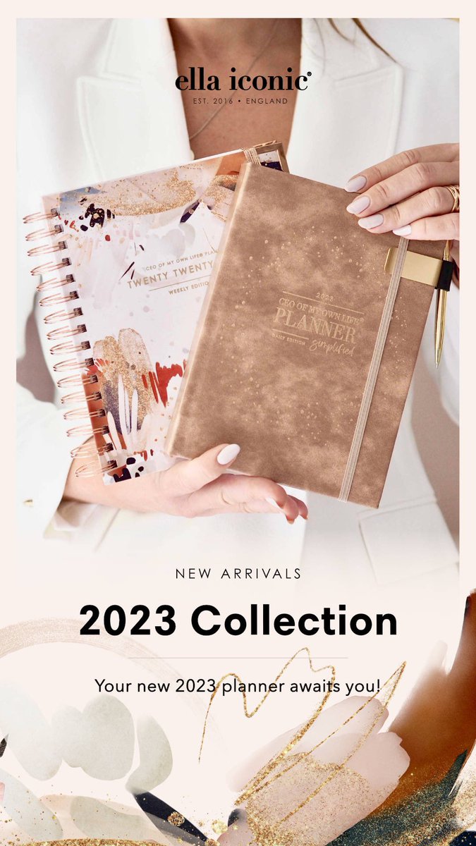 ellaiconic's tweet photo. 2023 Collection ✨ Your new 2023 #ceoofmyownlifeplanner awaits you!
https://t.co/mrGVoioYPb https://t.co/l4xuMdvc25