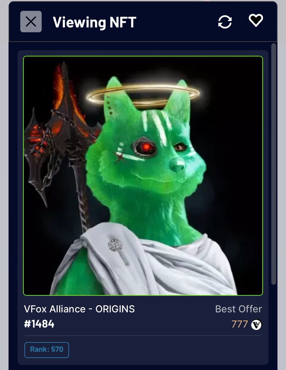 chased_plasma's tweet photo. Received my @VFoxAllianceNFT won after the sweeping event 🔥 thanks team he is my 117th and will stay in my wallet forever 🤙 

Don’t sleep on this project too they have some big plans, the first step was  the staking program from @VeSeaOfficial ! 

Smart and dedicated team 🤜 https://t.co/k6IdNygQvu