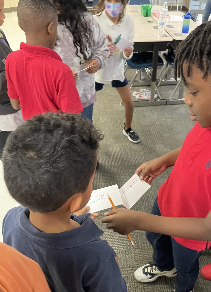 kmessocialmedia's tweet photo. On your mark, get set, partner up! Mrs. Miller’s mathematicians work together to find their partner(s), while using a timer, to try to beat the other class. Time to beat: 42 seconds!⏱ #kmesbearcubs #kmesforthewin #oneteamonegoal #sdocgoodtogreat #mathematiciansinthemaking https://t.co/7ty5lRvl7t