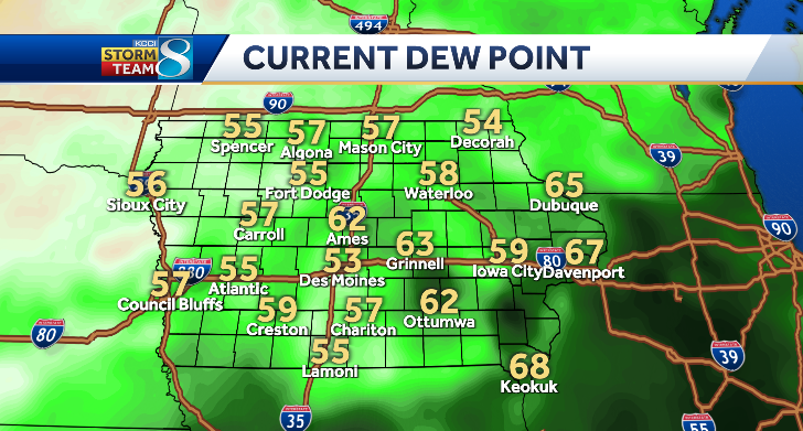 annecweather's tweet photo. A little bit cooler and feeling a whole lot better tonight. Humidity has dropped and we're looking at smooth sailing for most of the week! #IaWx ⛵️ https://t.co/HHDvswiCmG