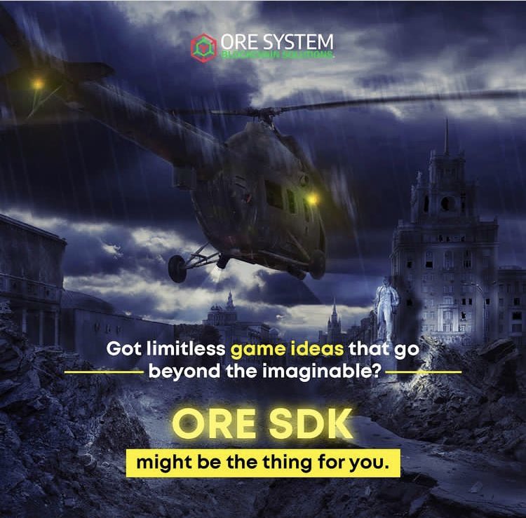 Changing the game! For game developers by game developers! 
ore-system.com

#Xbox360 #PlayStation #playtoearn #NFTGaming #Crypto #cryptogames #NINTENDO64 #steam #itchio #gamescom2022 #videogamers #HaloInfinite #HaloInfiniteMP 
@ORESystemNFT